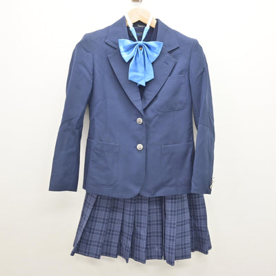 【中古】東京都 三鷹市立第四中学校 女子制服 4点 (ブレザー・ニットベスト・スカート) sf120717