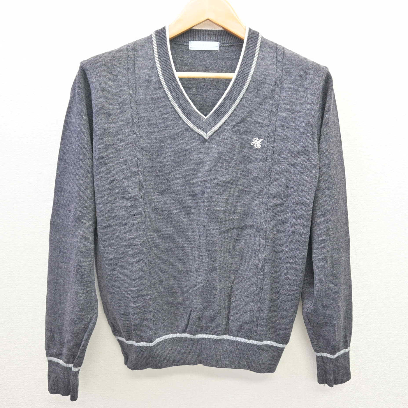 【中古】東京都 杉並学院高等学校 男子制服 3点 (ニット・シャツ) sf120731