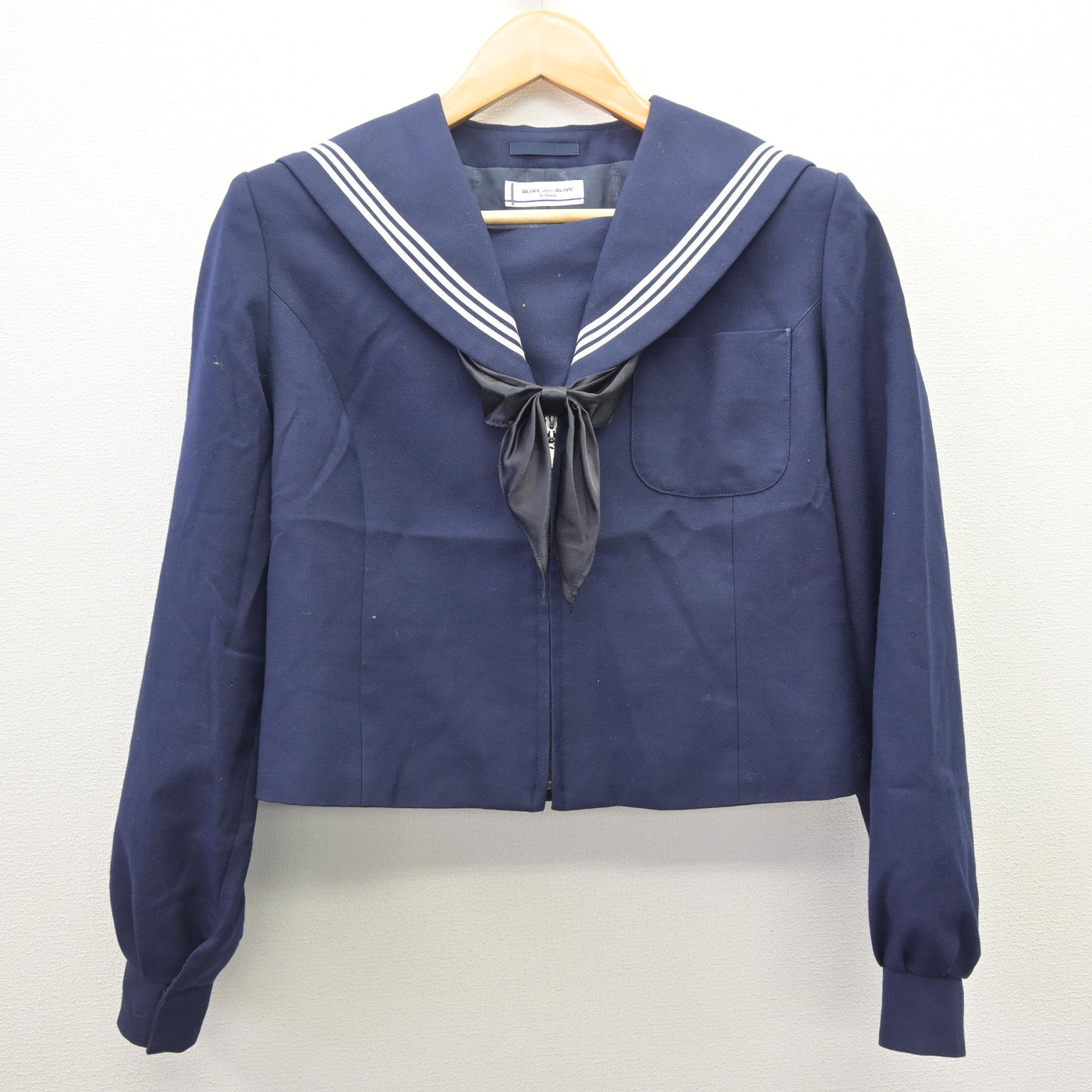 【中古】岐阜県 多治見中学校 女子制服 3点 (セーラー服・スカート) sf120745