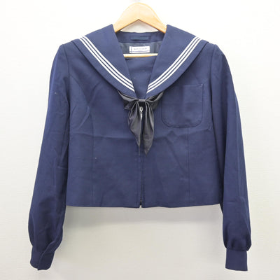 【中古】岐阜県 多治見中学校 女子制服 3点 (セーラー服・スカート) sf120745