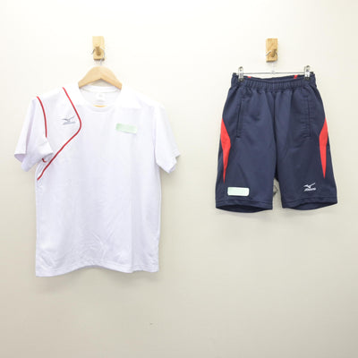 【中古】東京都 足立高等学校 女子制服 2点 (体操服 上・体操服 下) sf120756