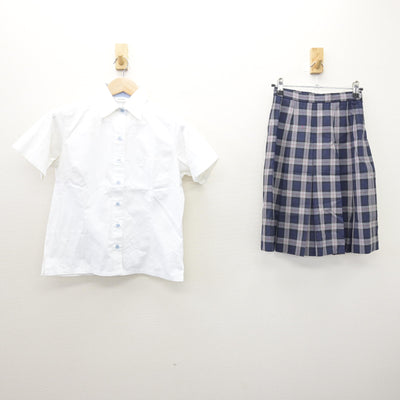 【中古】東京都 順天中学校 女子制服 3点 (シャツ・スカート) sf120772
