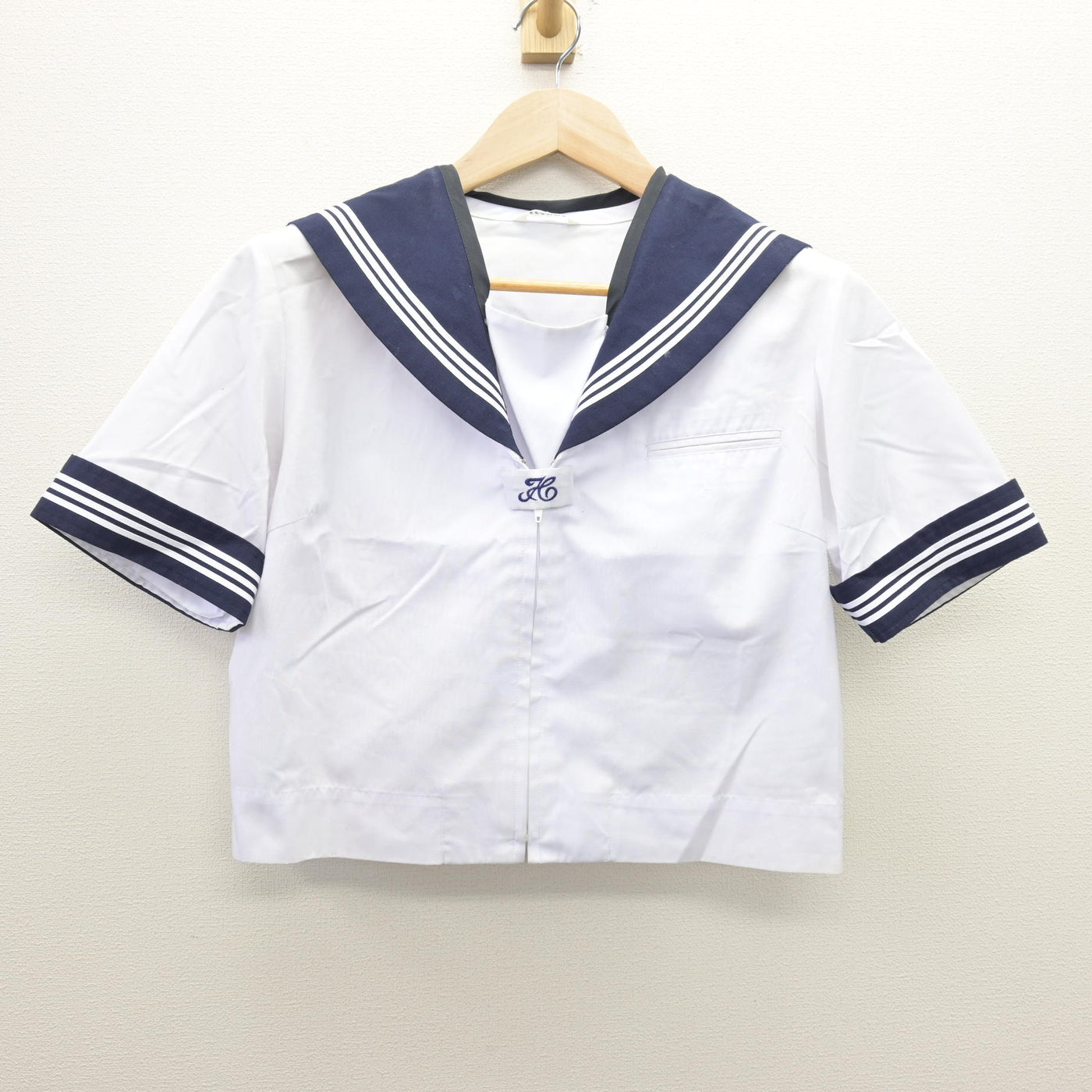 【中古】埼玉県 和光市立第三中学校 女子制服 2点 (セーラー服・スカート) sf120774