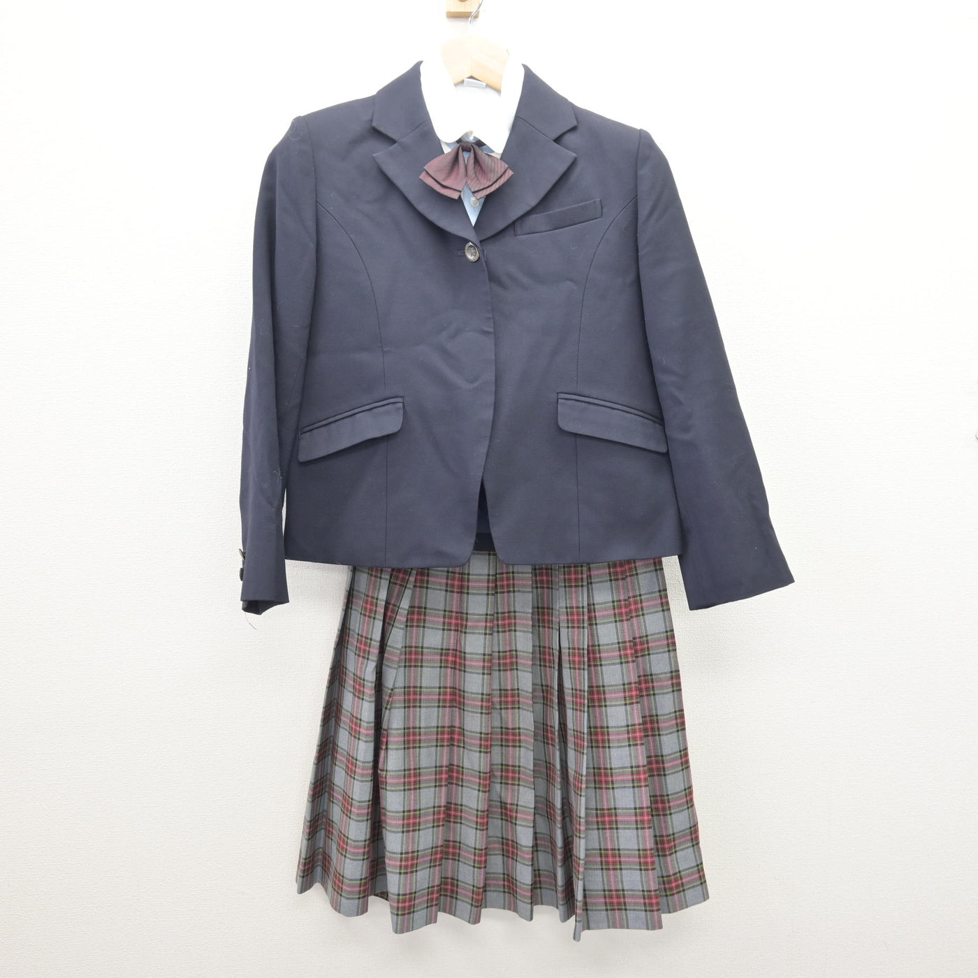【中古】埼玉県  淑徳与野中学校 女子制服 4点 (ブレザー・シャツ・スカート) sf120777