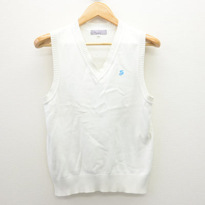 【中古】埼玉県  淑徳与野中学校 女子制服 3点 (ニットベスト・シャツ) sf120778