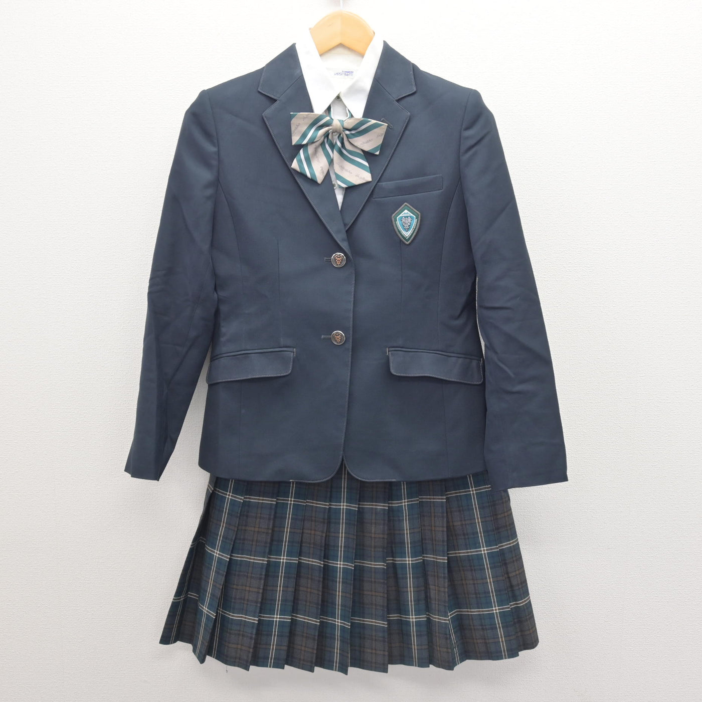 【中古】長野県 松商学園高等学校 女子制服 4点 (ブレザー・シャツ・スカート) sf120788