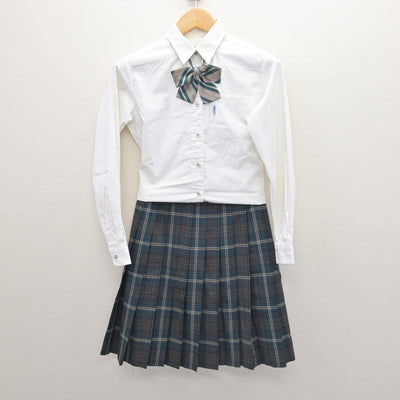 【中古】長野県 松商学園高等学校 女子制服 4点 (ブレザー・シャツ・スカート) sf120788