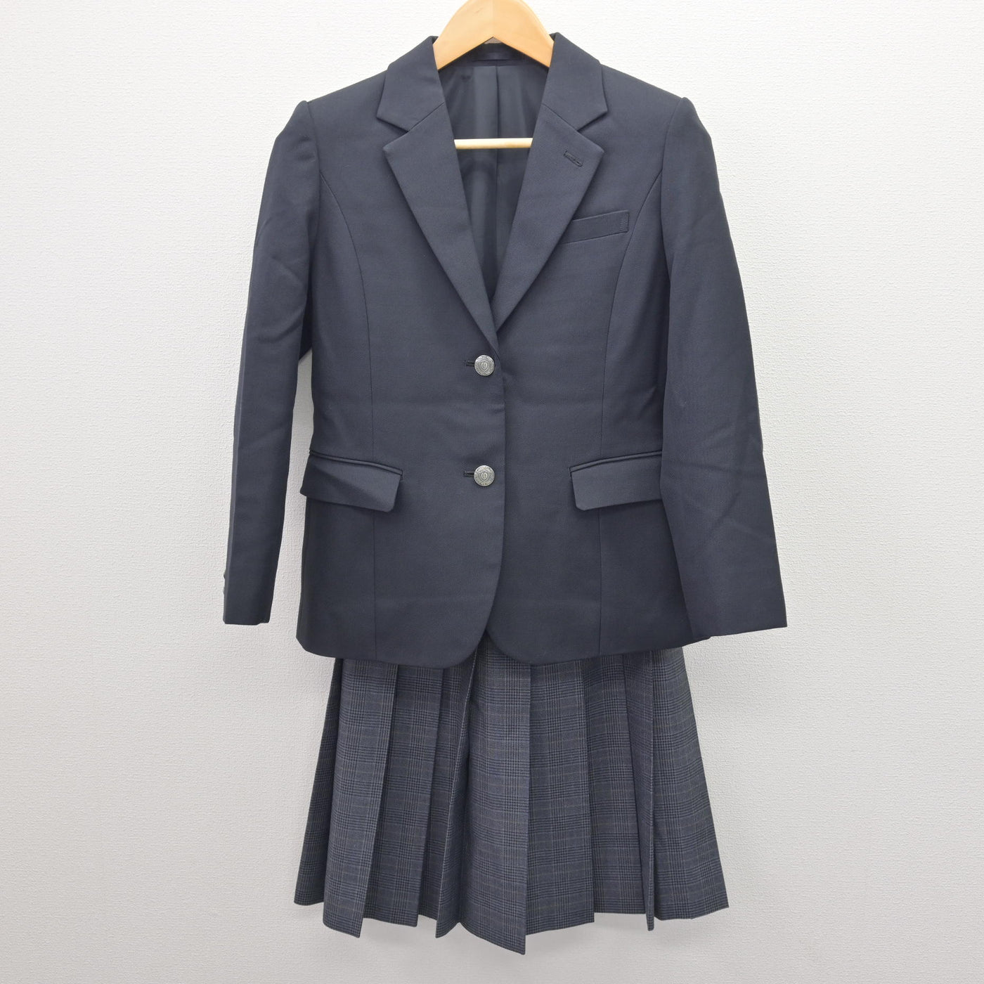 【中古】神奈川県 大綱中学校 女子制服 3点 (ブレザー・スカート) sf120809