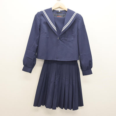 【中古】愛知県 宝神中学校 女子制服 3点 (セーラー服・スカート・スカート) sf120826