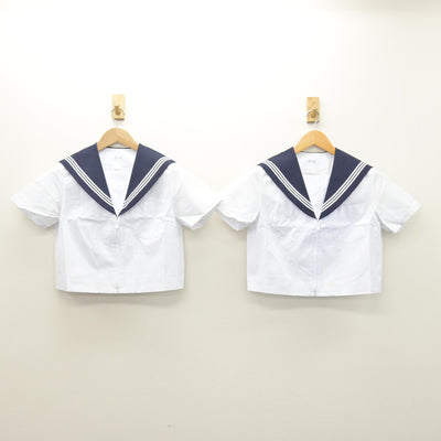 【中古】愛知県 一宮市公立中学校標準服/旧制服 女子制服 2点 (セーラー服) sf120837