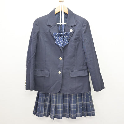 【中古】東京都 広尾高等学校 女子制服 4点 (ブレザー・スカート) sf120851