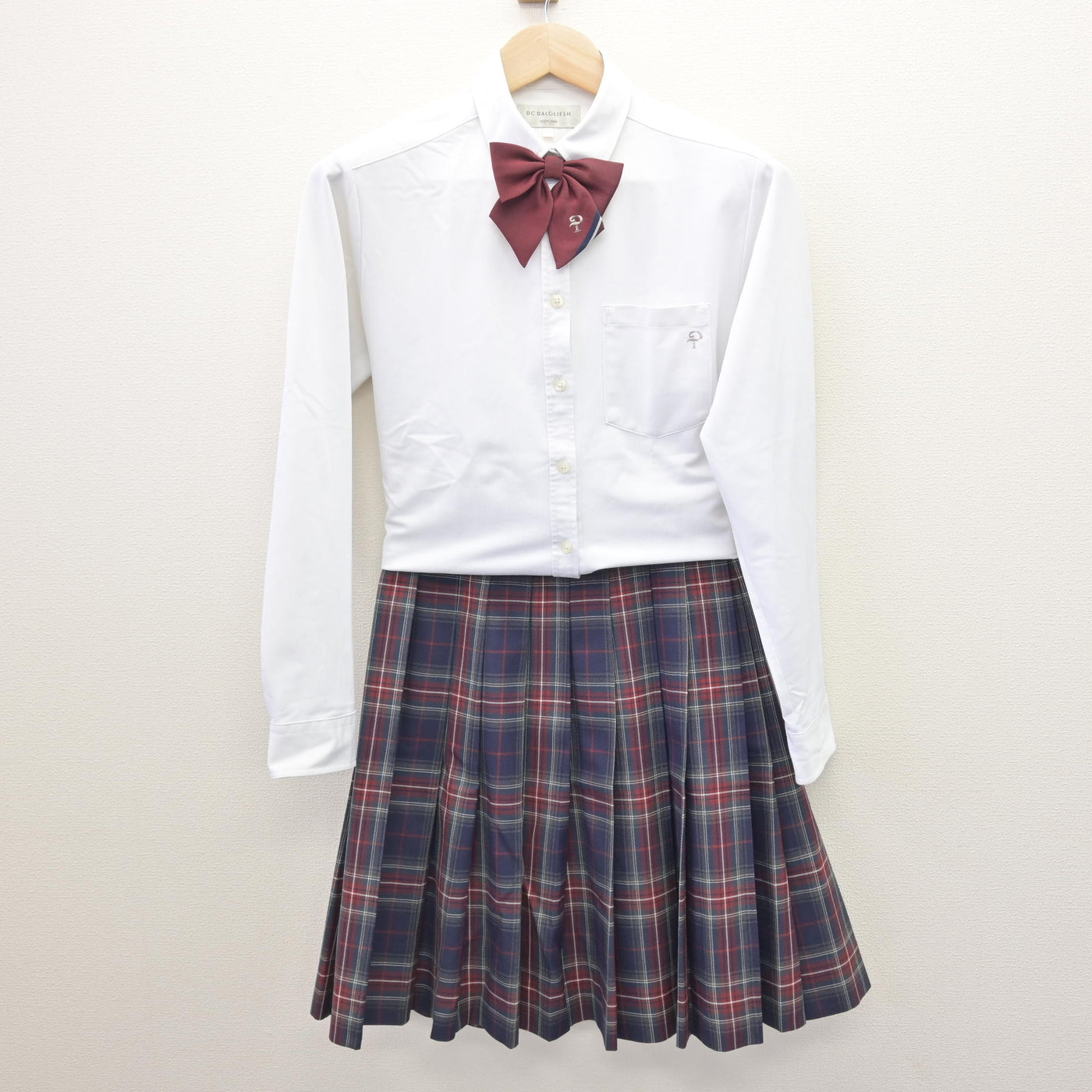【中古】長崎県 向陽高等学校 女子制服 5点 (ブレザー・シャツ・スカート) sf120856