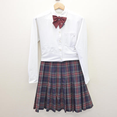 【中古】長崎県 向陽高等学校 女子制服 5点 (ブレザー・シャツ・スカート) sf120856