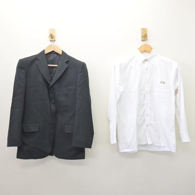 【中古】東京都 広尾学園高等学校 男子制服 2点 (ブレザー・シャツ) sf120866