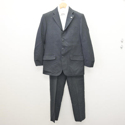 【中古】東京都 広尾学園高等学校 男子制服 4点 (ブレザー・シャツ・ズボン) sf120867