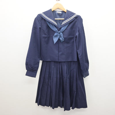 【中古】和歌山県 貴志中学校 女子制服 3点 (セーラー服・スカート) sf120872