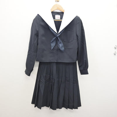 【中古】静岡県 大仁中学校 女子制服 3点 (セーラー服・スカート) sf120881