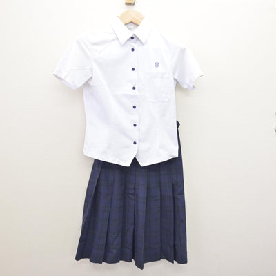 【中古】福岡県 春日高等学校 女子制服 2点 (シャツ・スカート) sf120911