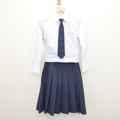 【中古】福岡県 春日高等学校 女子制服 5点 (ブレザー・ベスト・シャツ・スカート) sf120912
