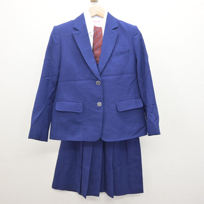 【中古】埼玉県 狭山経済高等学校 女子制服 6点 (ブレザー・ベスト・シャツ・スカート) sf120913