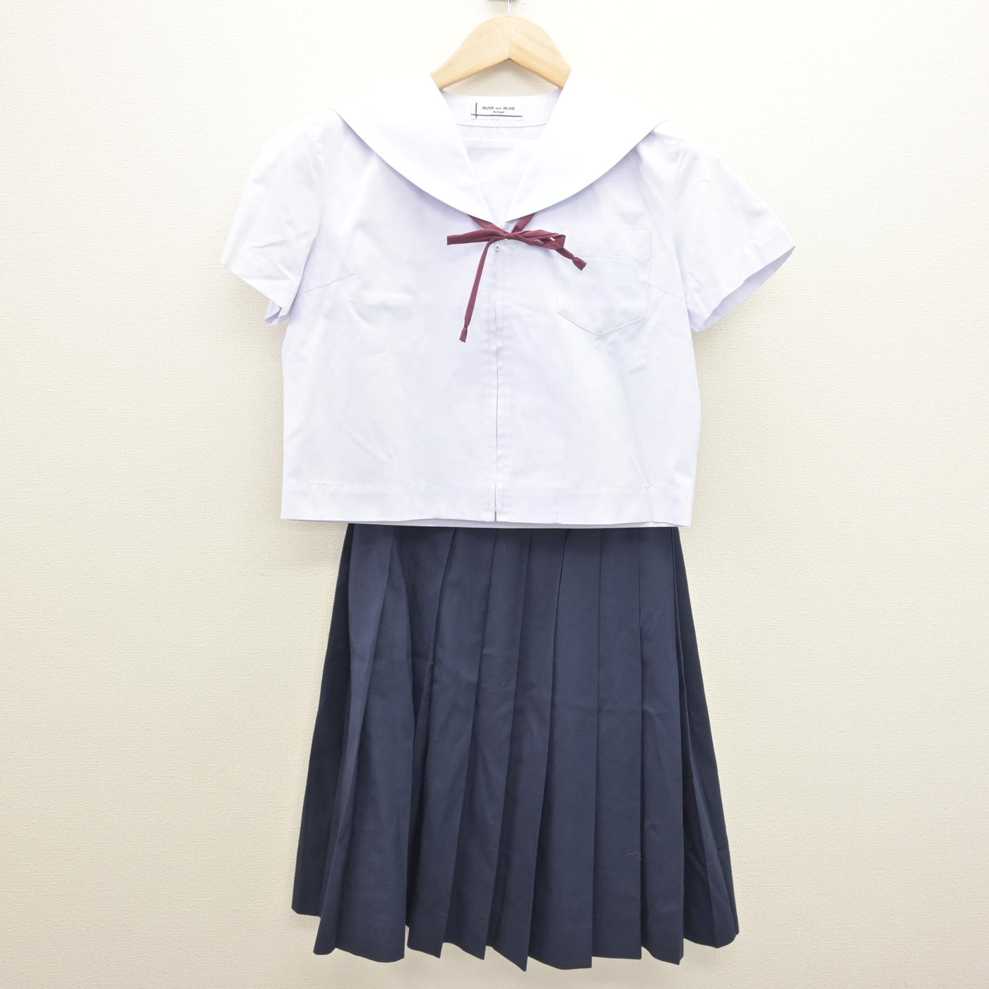 【中古】福島県 郡山第一中学校 女子制服 4点 (セーラー服・スカート) sf120925