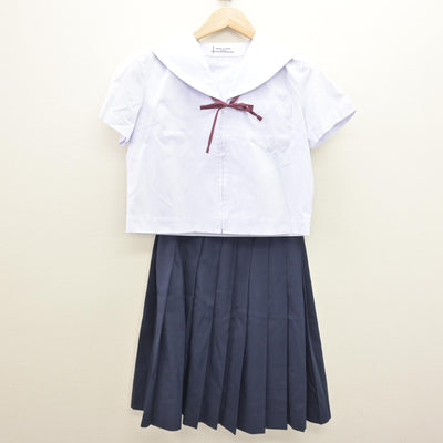 【中古】福島県 郡山第一中学校 女子制服 4点 (セーラー服・スカート) sf120925