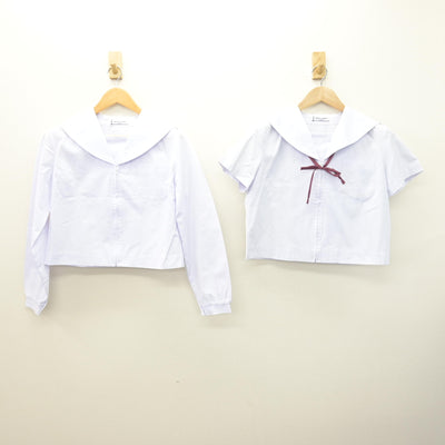 【中古】福島県 郡山第一中学校 女子制服 4点 (セーラー服・スカート) sf120925