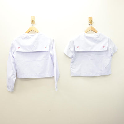 【中古】福島県 郡山第一中学校 女子制服 4点 (セーラー服・スカート) sf120925