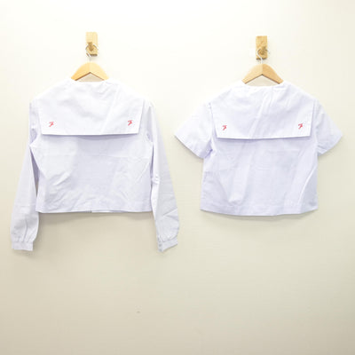 【中古】福島県 郡山第一中学校 女子制服 3点 (セーラー服) sf120926
