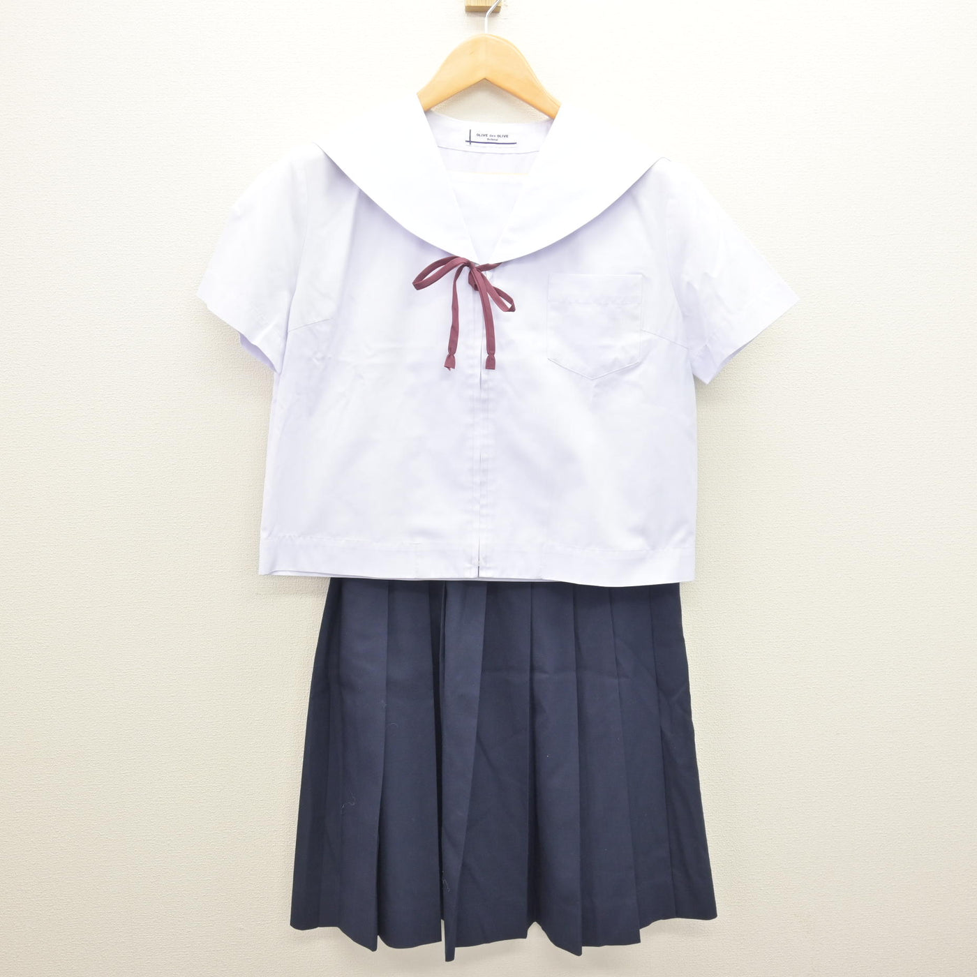 【中古】福島県 郡山第一中学校 女子制服 4点 (セーラー服・スカート) sf120927