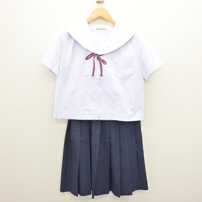 【中古】福島県 郡山第一中学校 女子制服 4点 (セーラー服・スカート) sf120927
