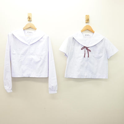 【中古】福島県 郡山第一中学校 女子制服 4点 (セーラー服・スカート) sf120927