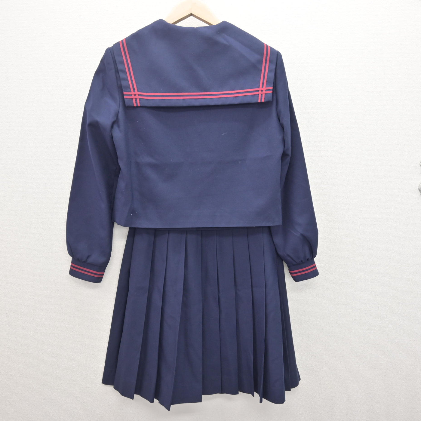 【中古】福島県 郡山第一中学校 女子制服 4点 (セーラー服・スカート) sf120928