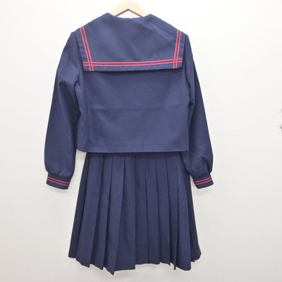 【中古】福島県 郡山第一中学校 女子制服 4点 (セーラー服・スカート) sf120928