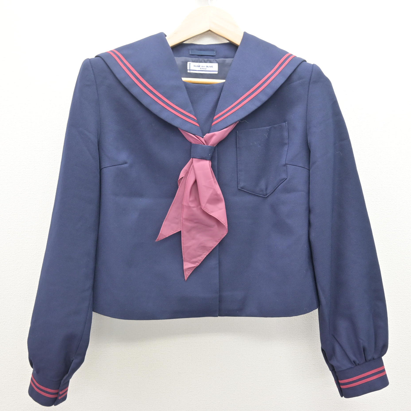 【中古】福島県 郡山第一中学校 女子制服 4点 (セーラー服・スカート) sf120928