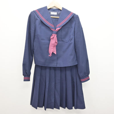 【中古】福島県 郡山第一中学校 女子制服 3点 (セーラー服・スカート) sf120929