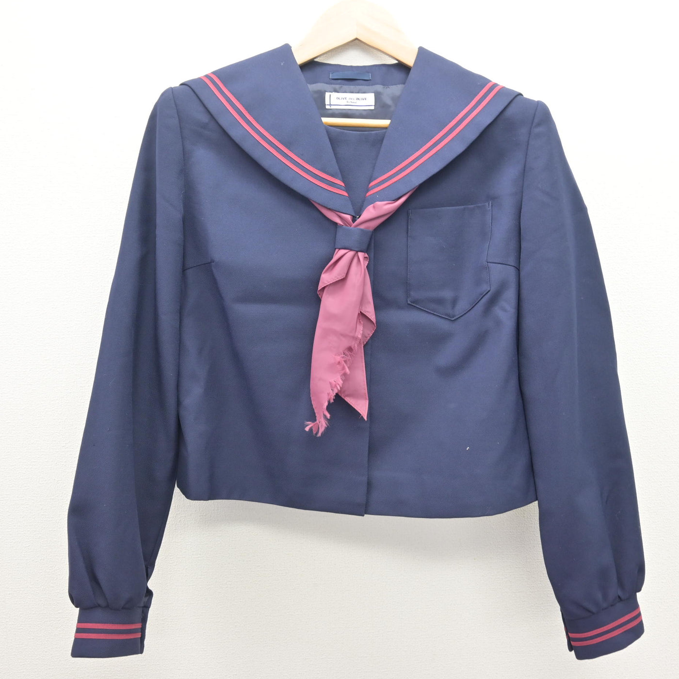 【中古】福島県 郡山第一中学校 女子制服 3点 (セーラー服・スカート) sf120929