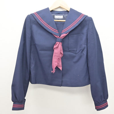 【中古】福島県 郡山第一中学校 女子制服 3点 (セーラー服・スカート) sf120929