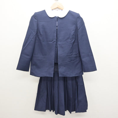 【中古】千葉県 花園中学校 女子制服 4点 (ブレザー・ベスト・シャツ・スカート) sf120949