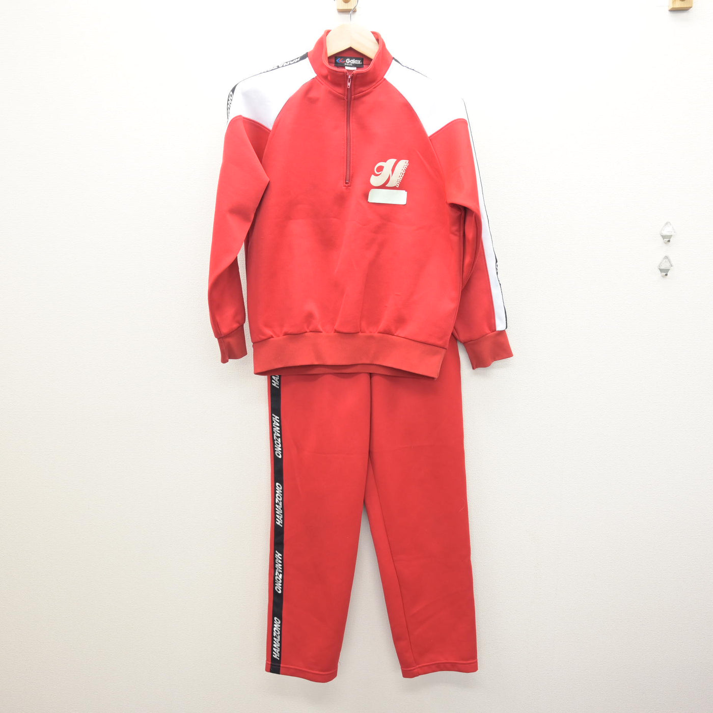 中古】千葉県 花園中学校 女子制服 2点 (ジャージ 上・ジャージ 下