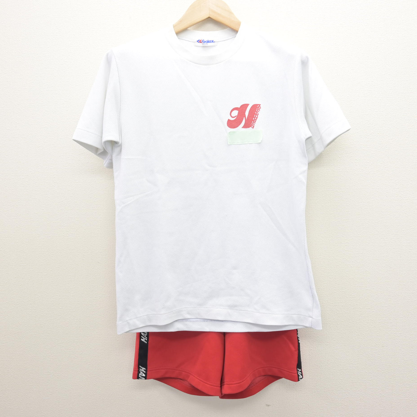 【中古】千葉県 花園中学校 女子制服 2点 (体操服 上・体操服 下) sf120958