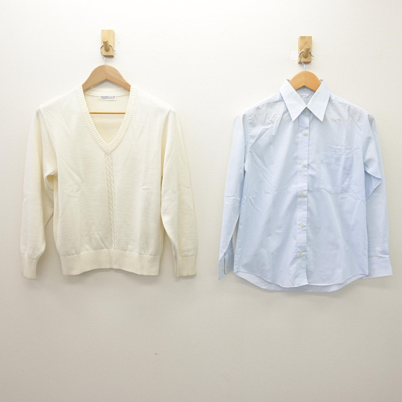 【中古】兵庫県 伊丹北高等学校 女子制服 3点 (ブレザー・ニット・シャツ) sf120970