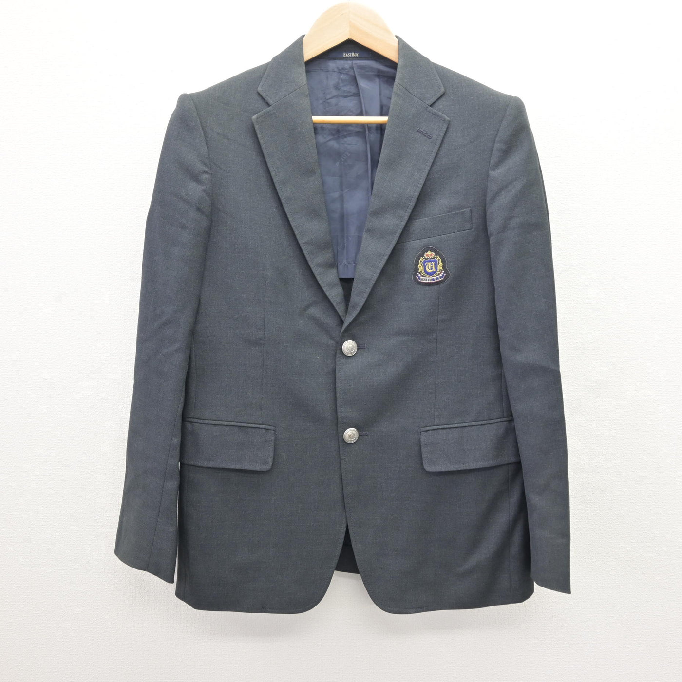 【中古】茨城県 牛久高等学校 男子制服 3点 (ブレザー・ズボン) sf120983