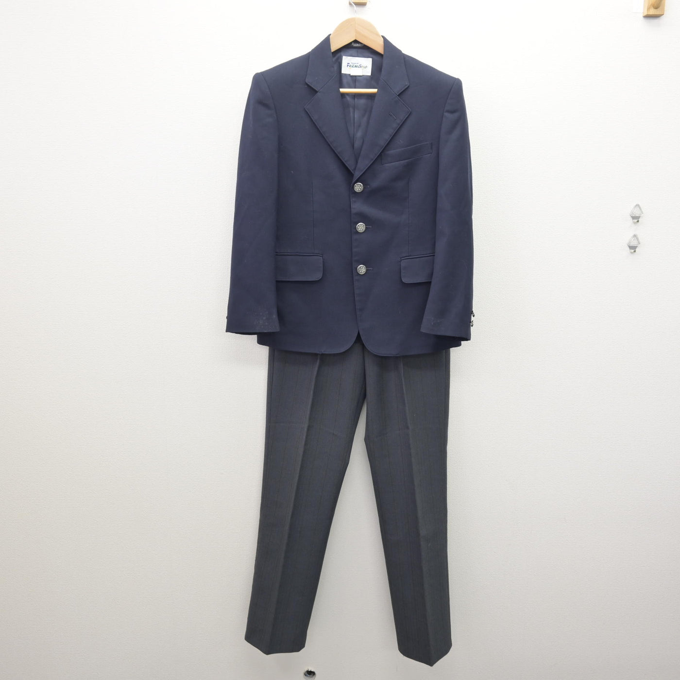 【中古】茨城県 並木中等教育学校 男子制服 3点 (ブレザー・ズボン・ズボン) sf120985