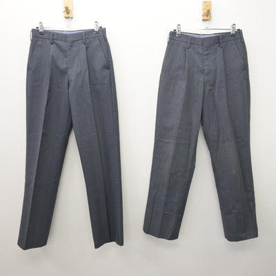 【中古】茨城県 並木中等教育学校 男子制服 3点 (ブレザー・ズボン・ズボン) sf120985