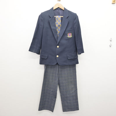 【中古】茨城県 牛久栄進高等学校 男子制服 4点 (ブレザー・ズボン・ズボン) sf120986