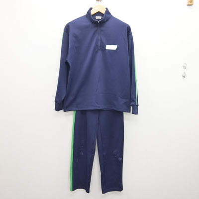 【中古】茨城県 土浦日本大学高等学校 女子制服 2点 (ジャージ 上・ジャージ 下) sf120991