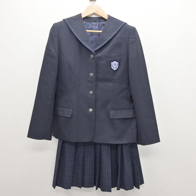 【中古】福島県 塩川中学校 女子制服 2点 (ブレザー・スカート) sf121010