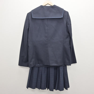 【中古】福島県 塩川中学校 女子制服 2点 (ブレザー・スカート) sf121010