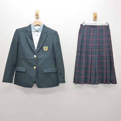 【中古】福島県 原町第一中学校 女子制服 3点 (ブレザー・シャツ・スカート) sf121011
